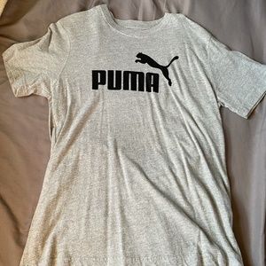 Mens Gray Puma T - Shirt (Small)